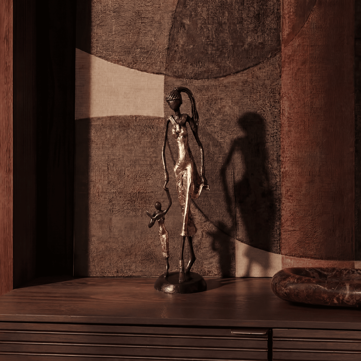 The Muse 25 - West African Bronze Statue
