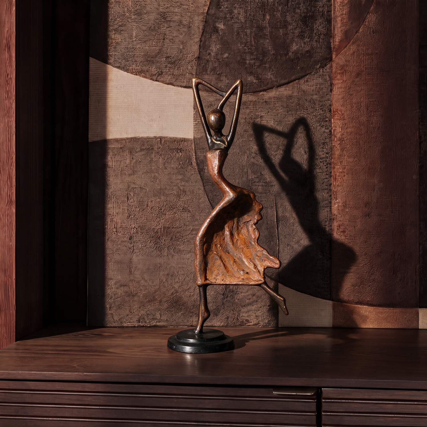 The Dancing Muse 13 - African Bronze Statue