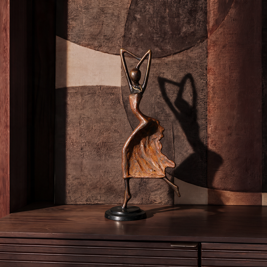 The Dancing Muse 13 - African Bronze Statue