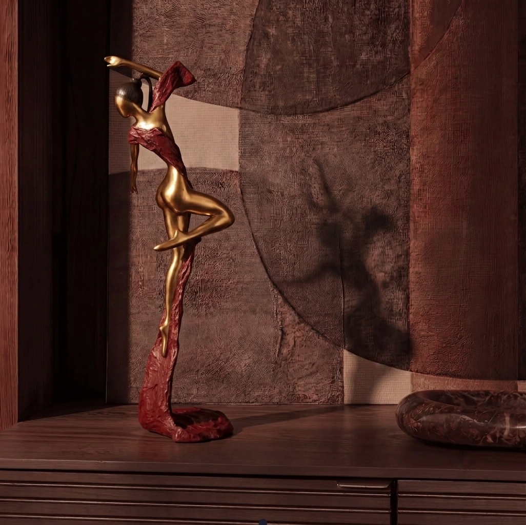 The Dancing Muse 07 - African Bronze Statue