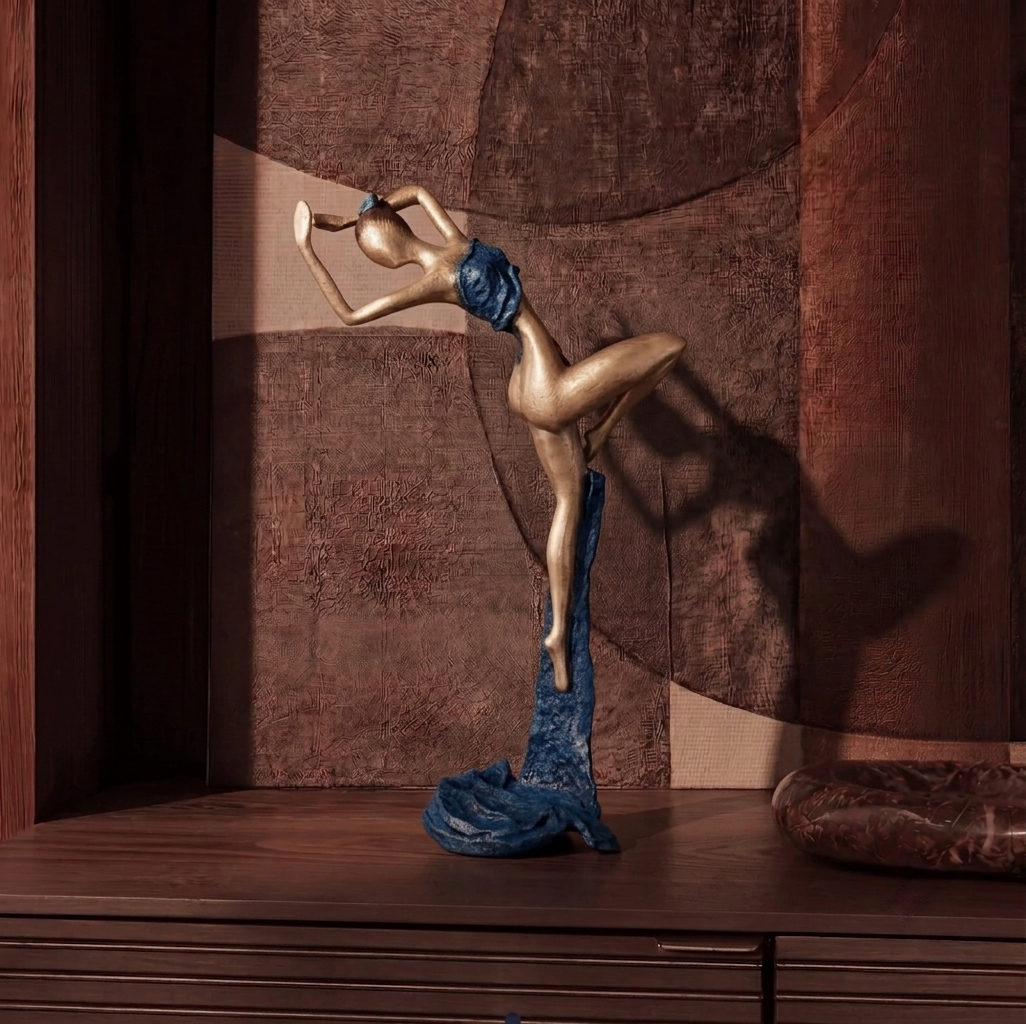 The Dancing Muse 08 - African Bronze Statue